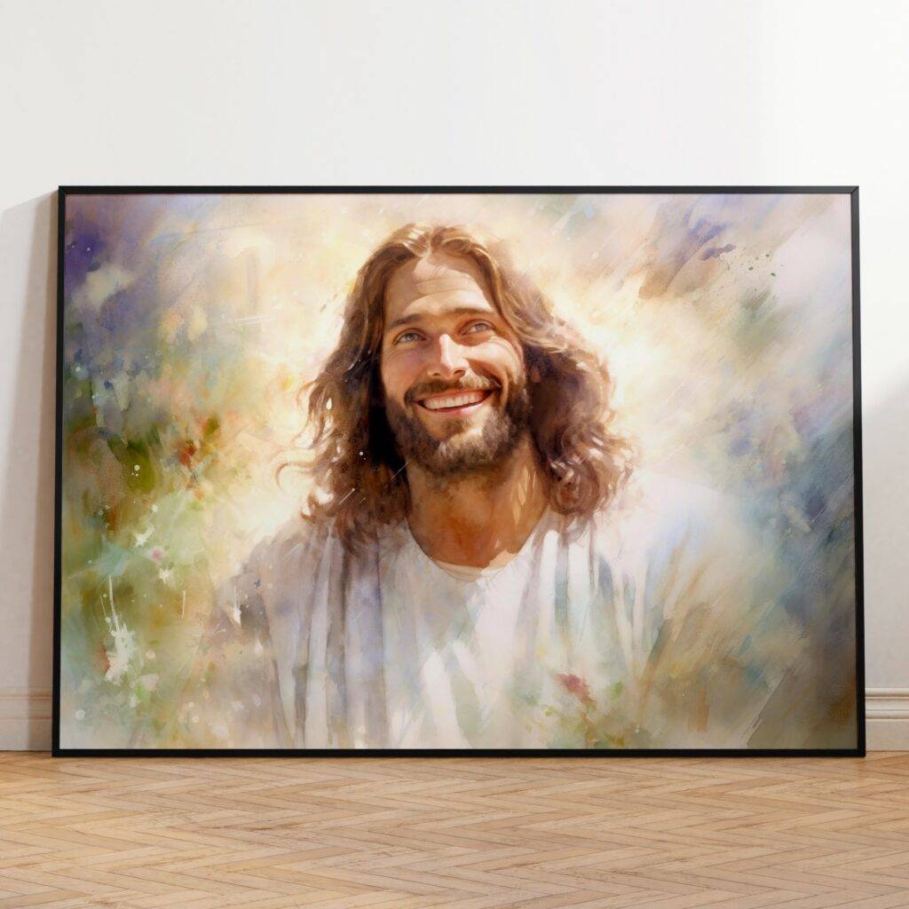 Watercolor Jesus Portrait: The Perfect Christian Gift and Wall Art