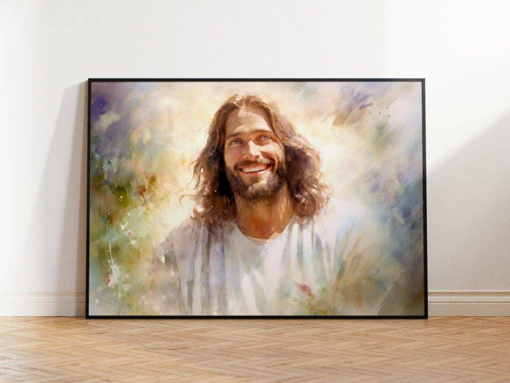 Watercolor Jesus Portrait: The Perfect Christian Gift and Wall Art