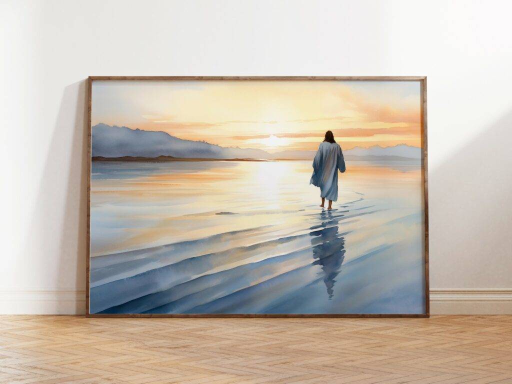 Jesus Walking on Water: Christian Jesus Art Gift