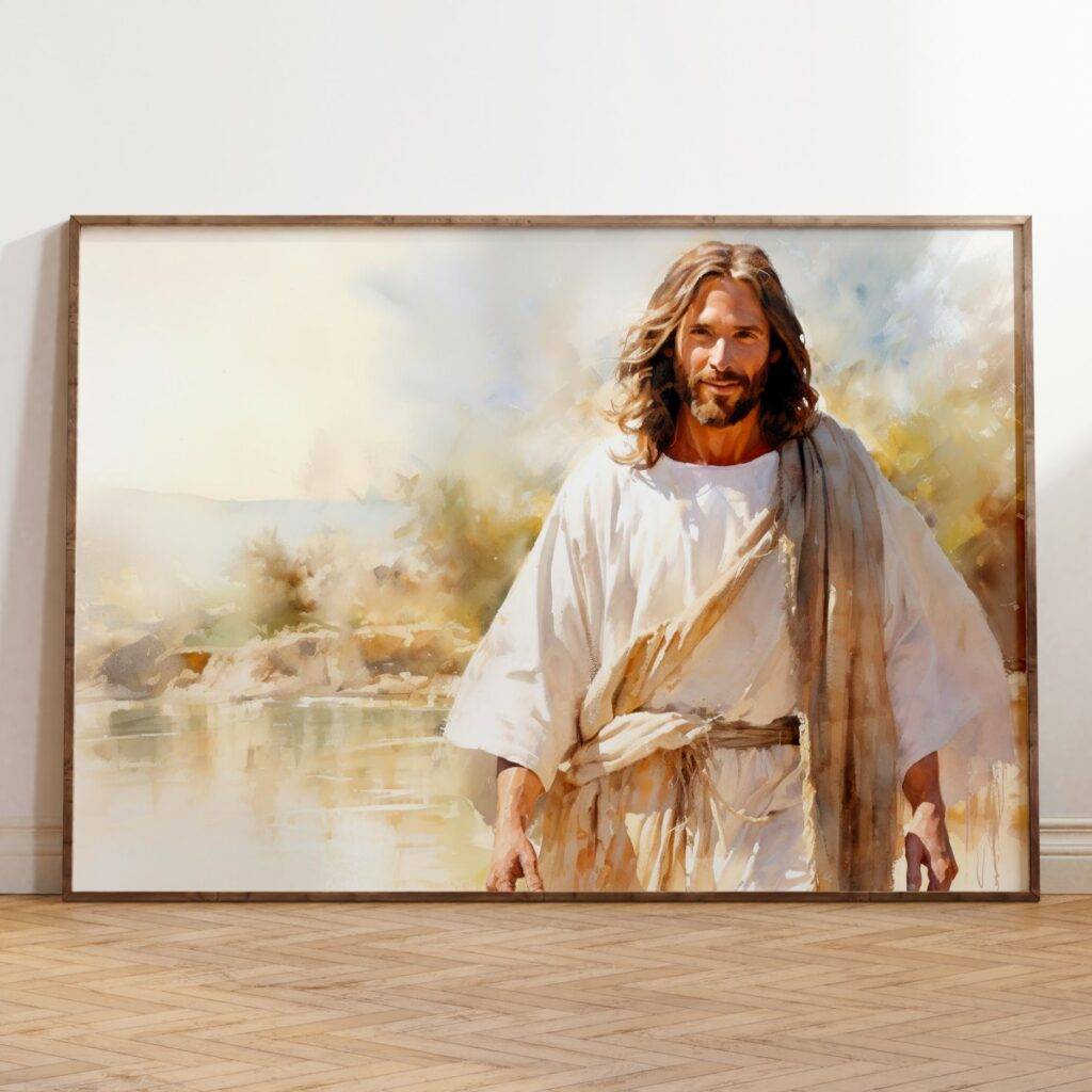Watercolor Jesus Portrait: The Perfect Jesus Art Gift