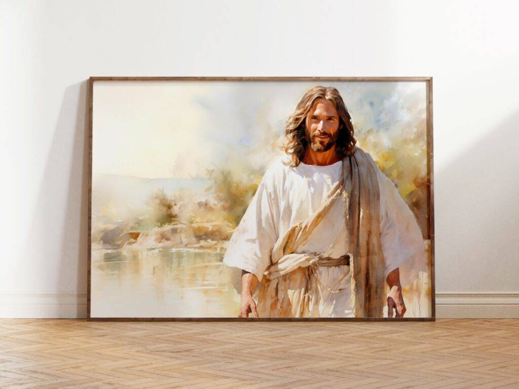 Watercolor Jesus Portrait: The Perfect Jesus Art Gift