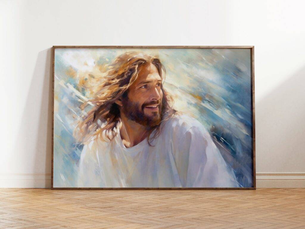 Watercolor Jesus Portrait: The Perfect Christian Gift and Wall Decor