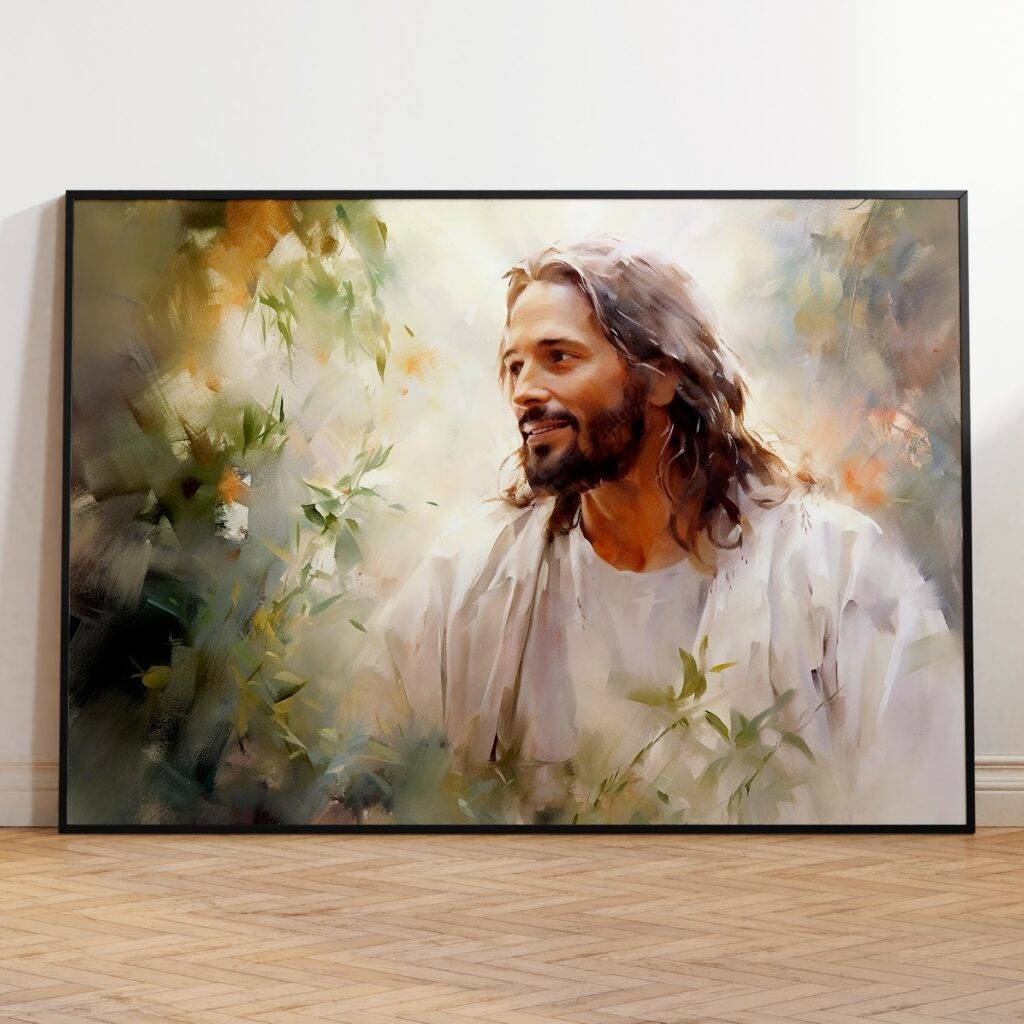 Watercolor Jesus Portrait: The Perfect Christian Gift and Wall Decor