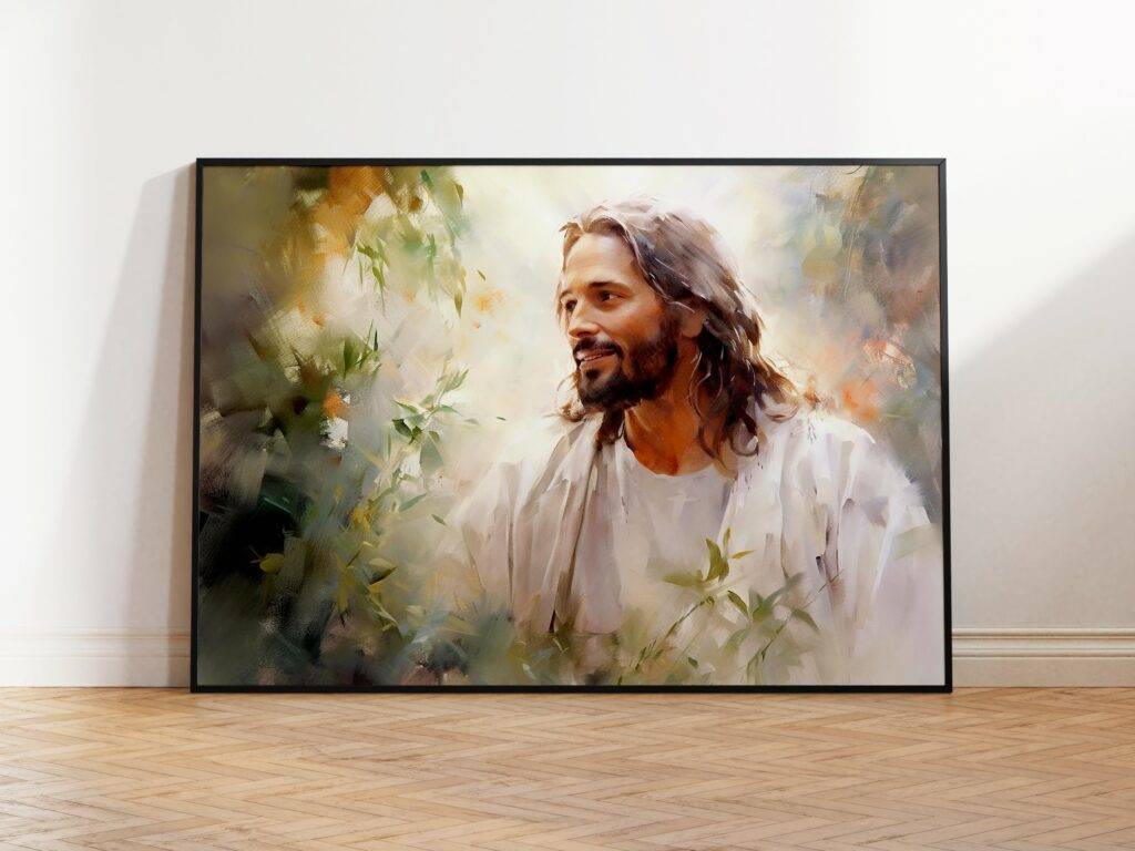 Watercolor Jesus Portrait: The Perfect Christian Gift and Wall Decor