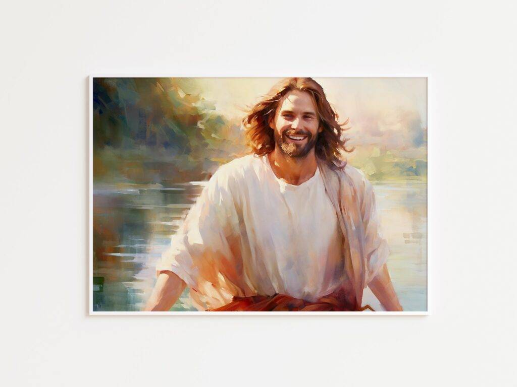 Watercolor Jesus Portrait: The Perfect Jesus Art Gift - Image 2