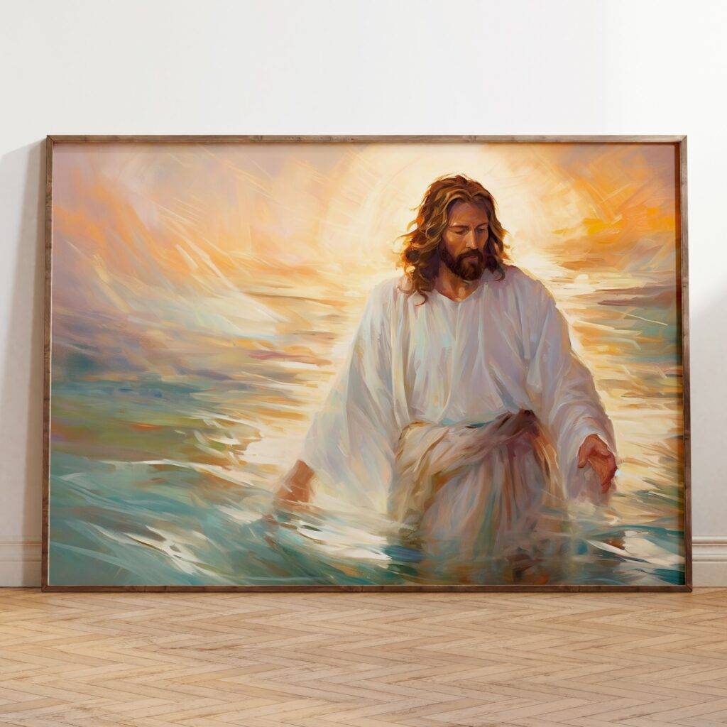 Jesus Walking on Water Wall Art