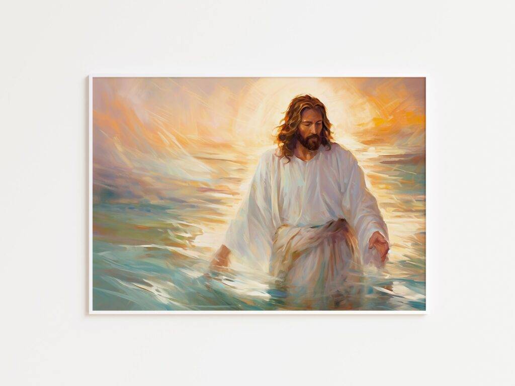 Jesus Walking on Water Wall Art - Image 3