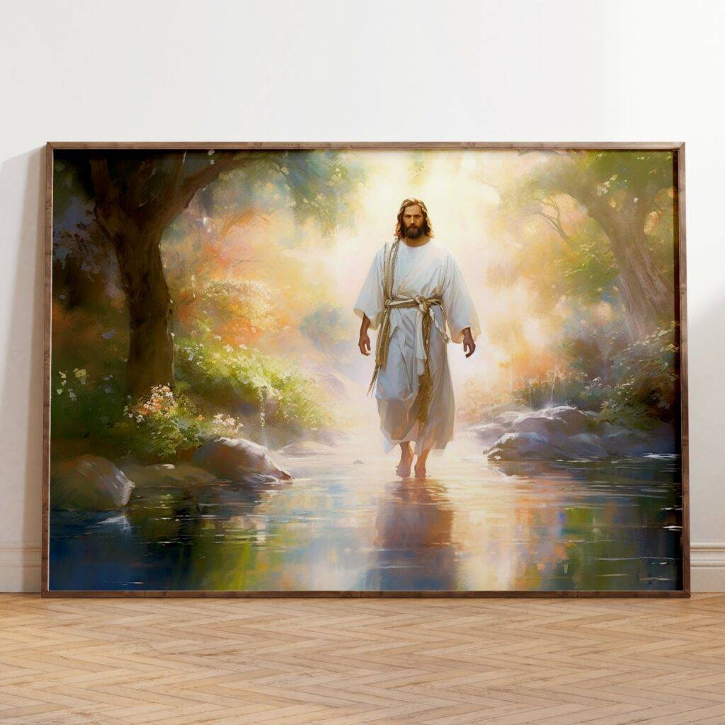 Jesus Walking on Water Wall Art