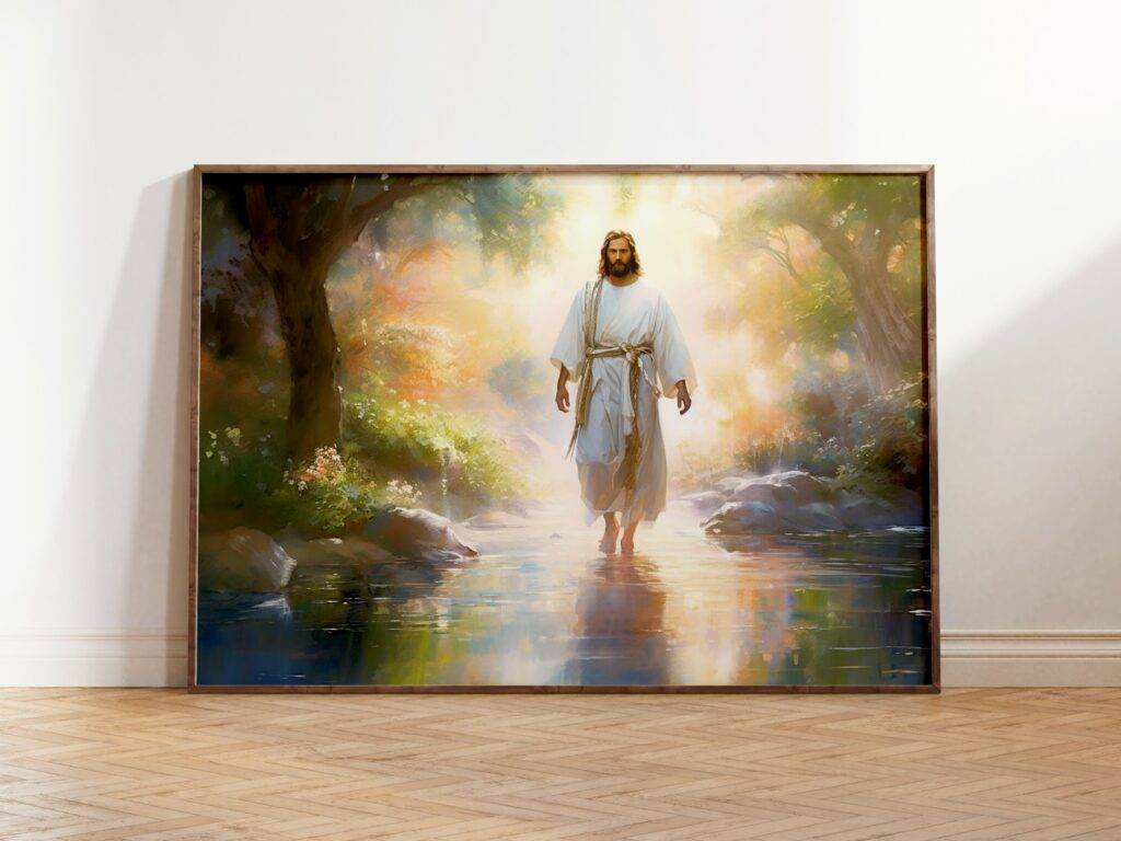 Jesus Walking on Water Wall Art