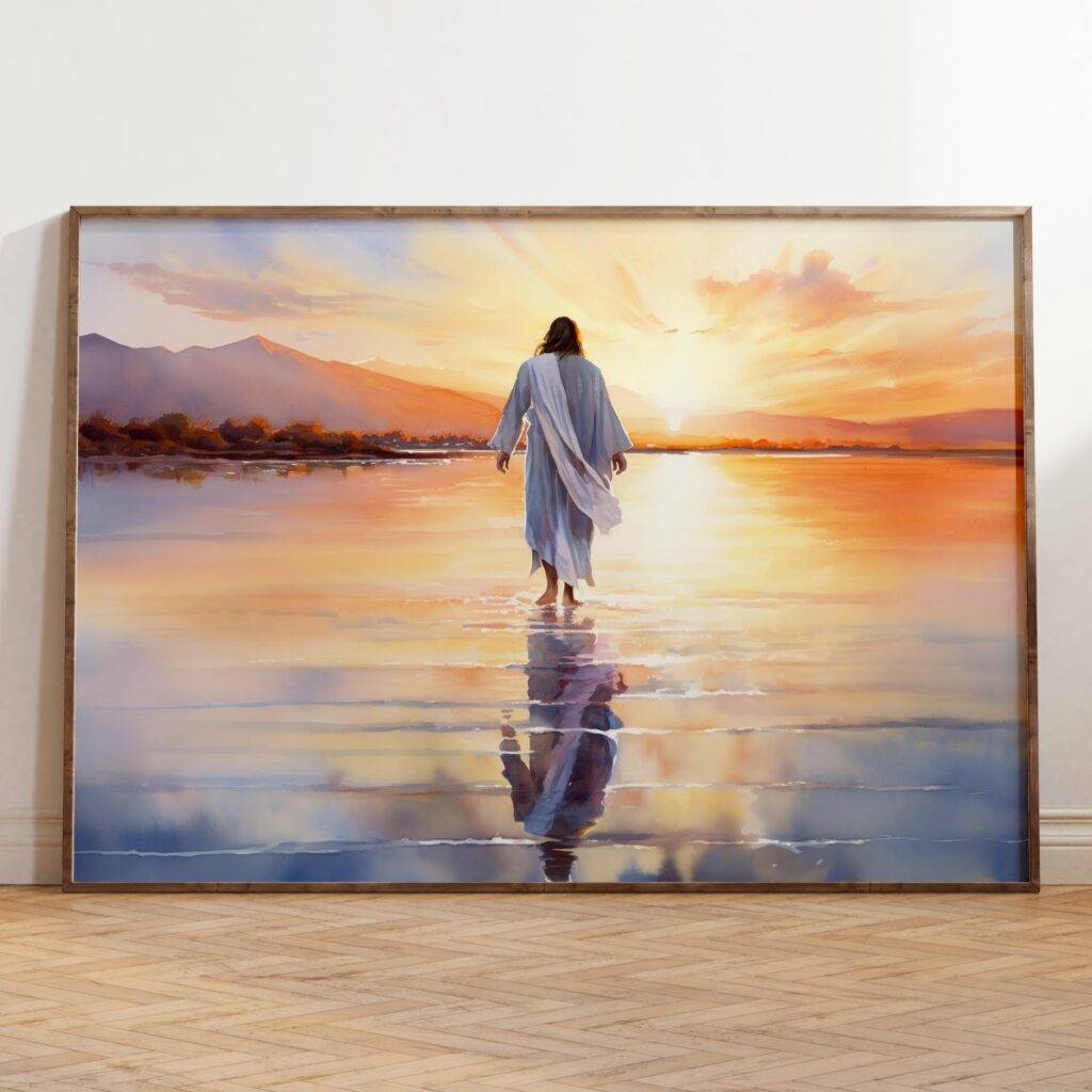 Jesus Walking on Water Wall Art