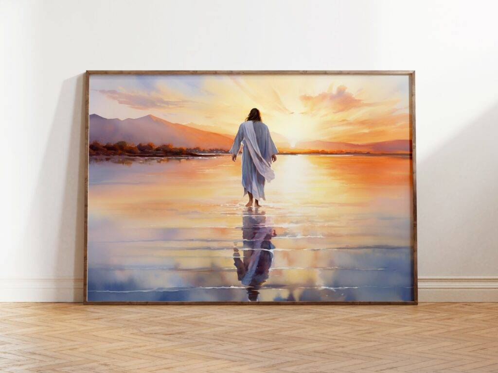 Jesus Walking on Water Wall Art