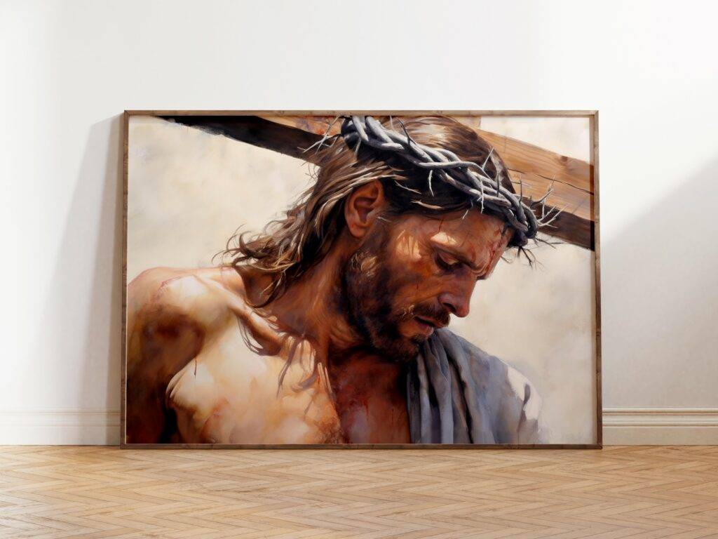 Jesus Christ Wall Art - Set of Two - Image 2