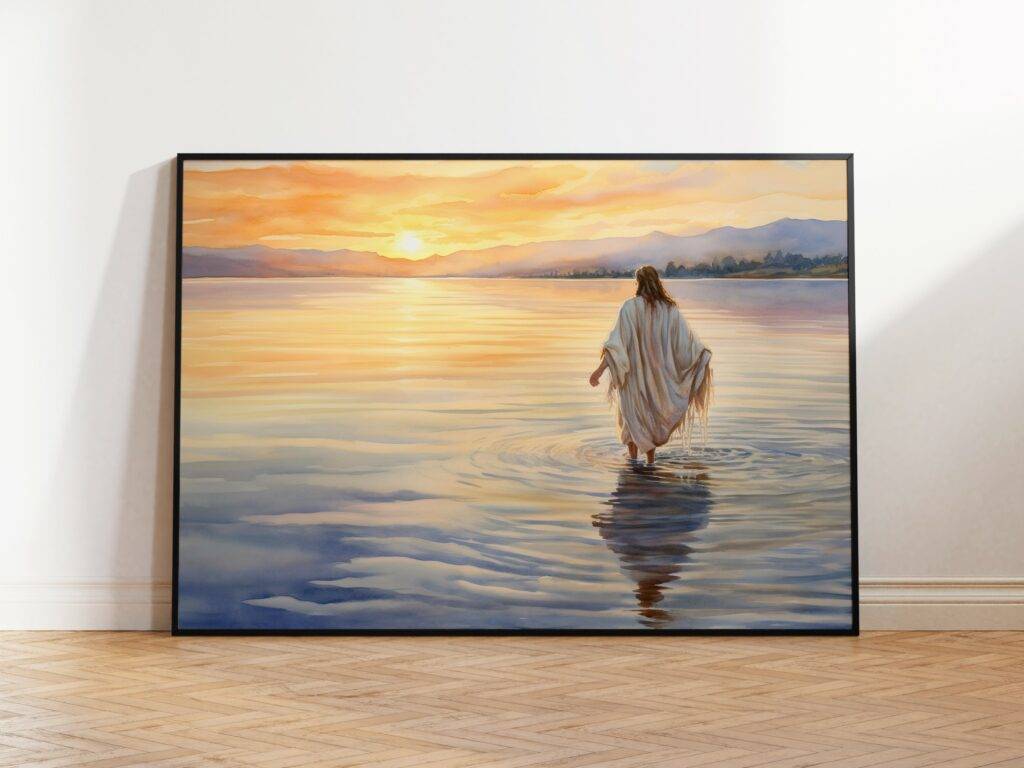 Jesus Walking on Water Wall Art - Image 2