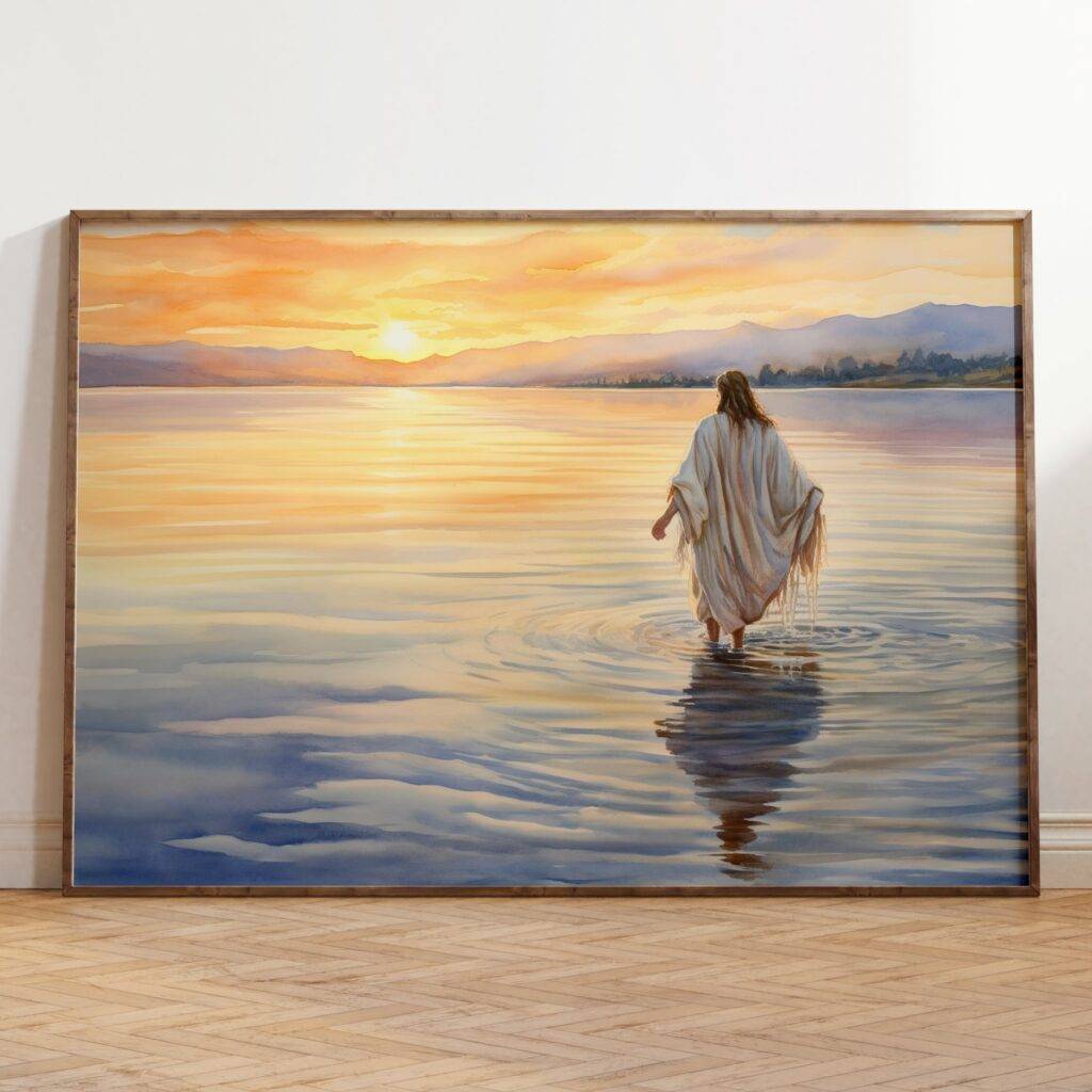 Jesus Walking on Water Wall Art