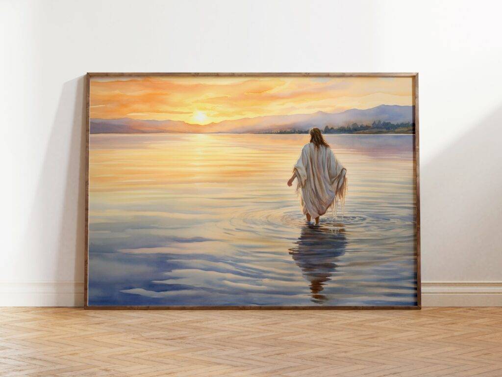 Jesus Walking on Water Wall Art