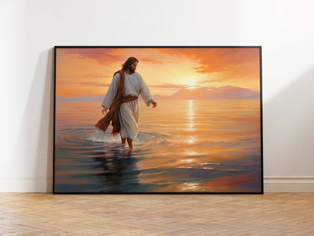 Jesus Walking on Water Wall Art - Image 2