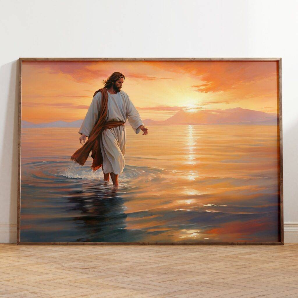 Jesus Walking on Water Wall Art
