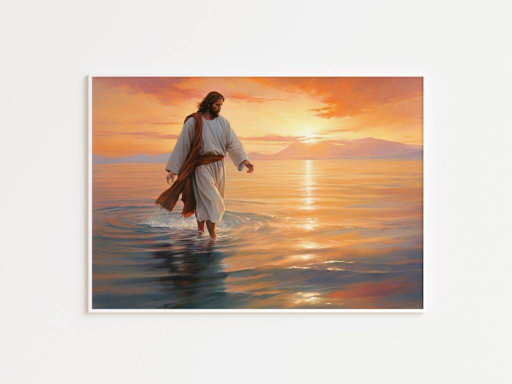 Jesus Walking on Water Wall Art - Image 3