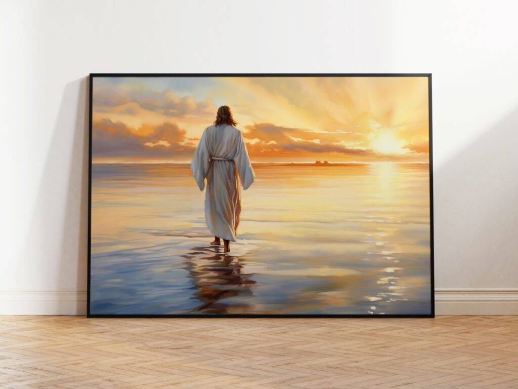 Jesus Walking on Water Wall Art - Image 2