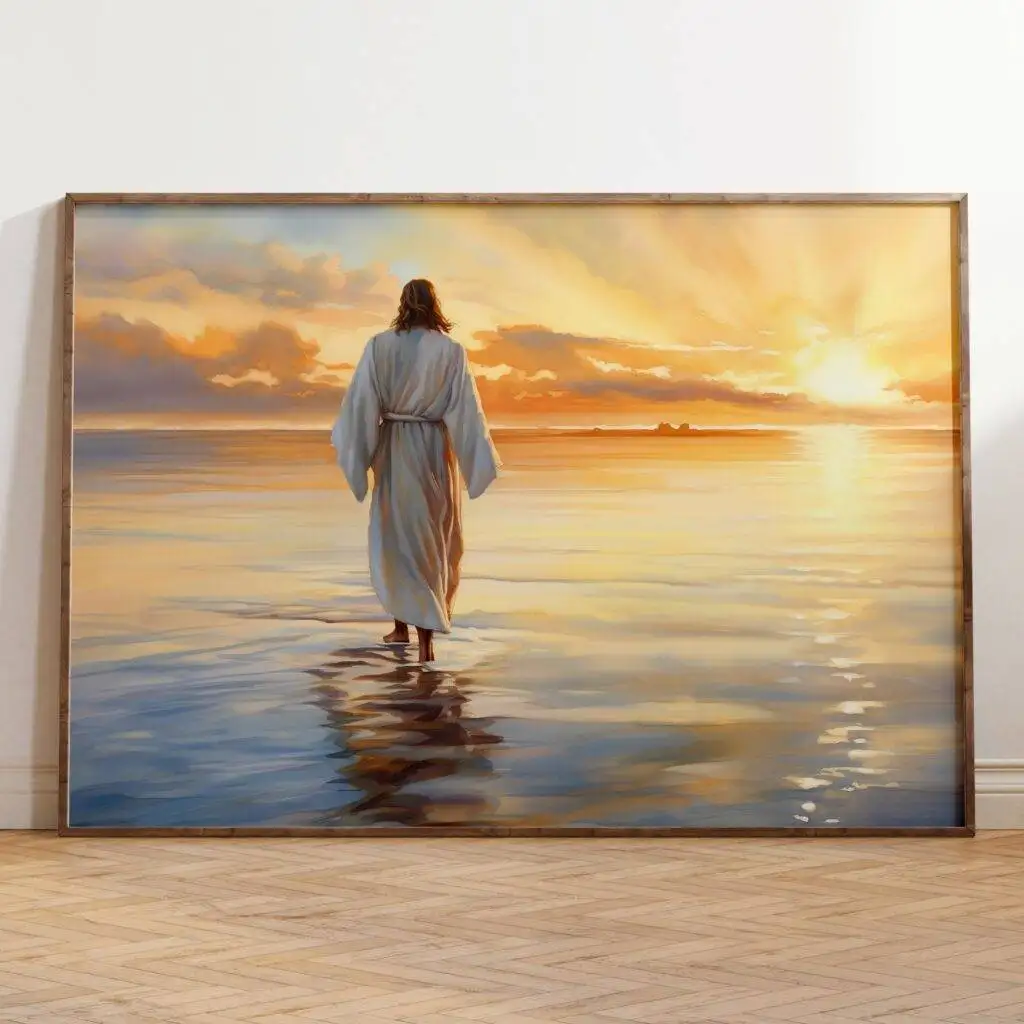Jesus Walking on Water Wall Art