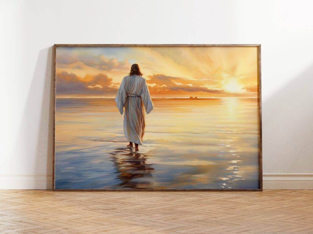 Jesus Walking on Water Wall Art
