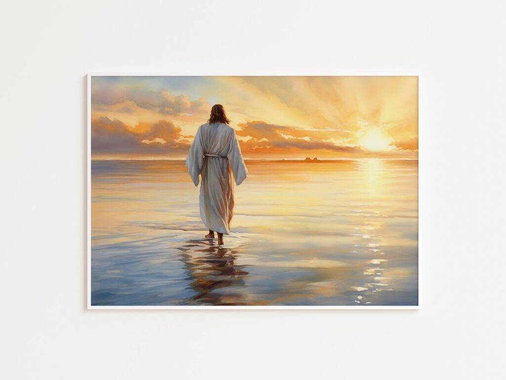 Jesus Walking on Water Wall Art - Image 3