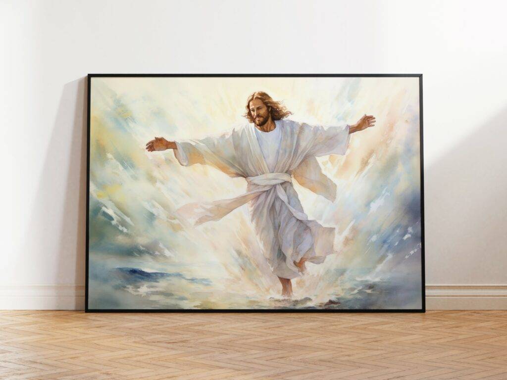 Jesus Walking on Water Wall Art - Image 2