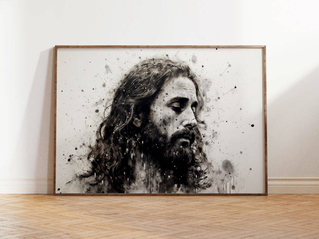 Jesus Christ Wall Art Portrait - Image 3