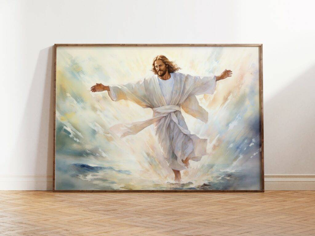 Jesus Walking on Water Wall Art