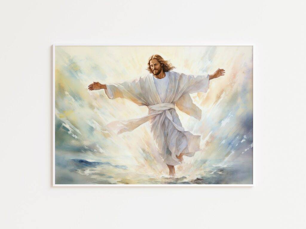 Jesus Walking on Water Wall Art - Image 3
