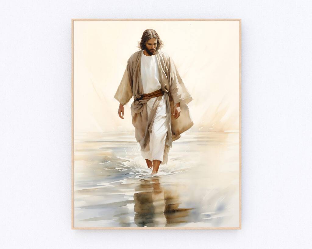 Jesus Walking on Water Wall Art - Image 3