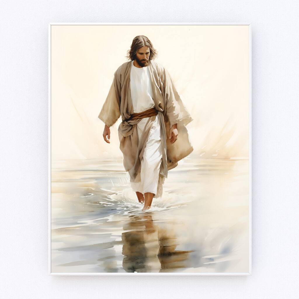 Jesus Walking on Water Wall Art