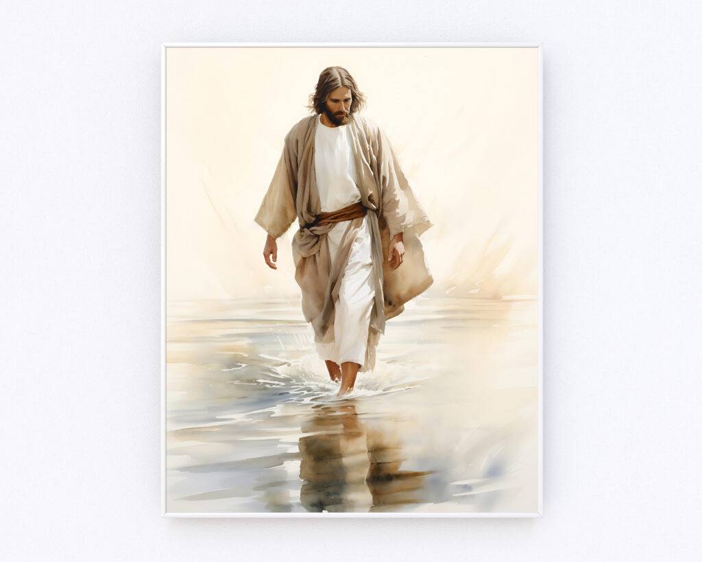 Jesus Walking on Water Wall Art