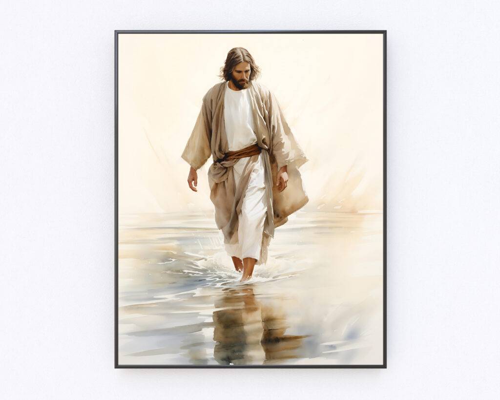 Jesus Walking on Water Wall Art - Image 4
