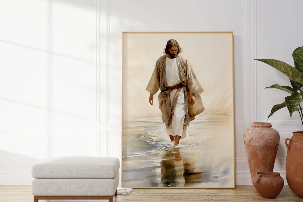 Jesus Walking on Water Wall Art - Image 2