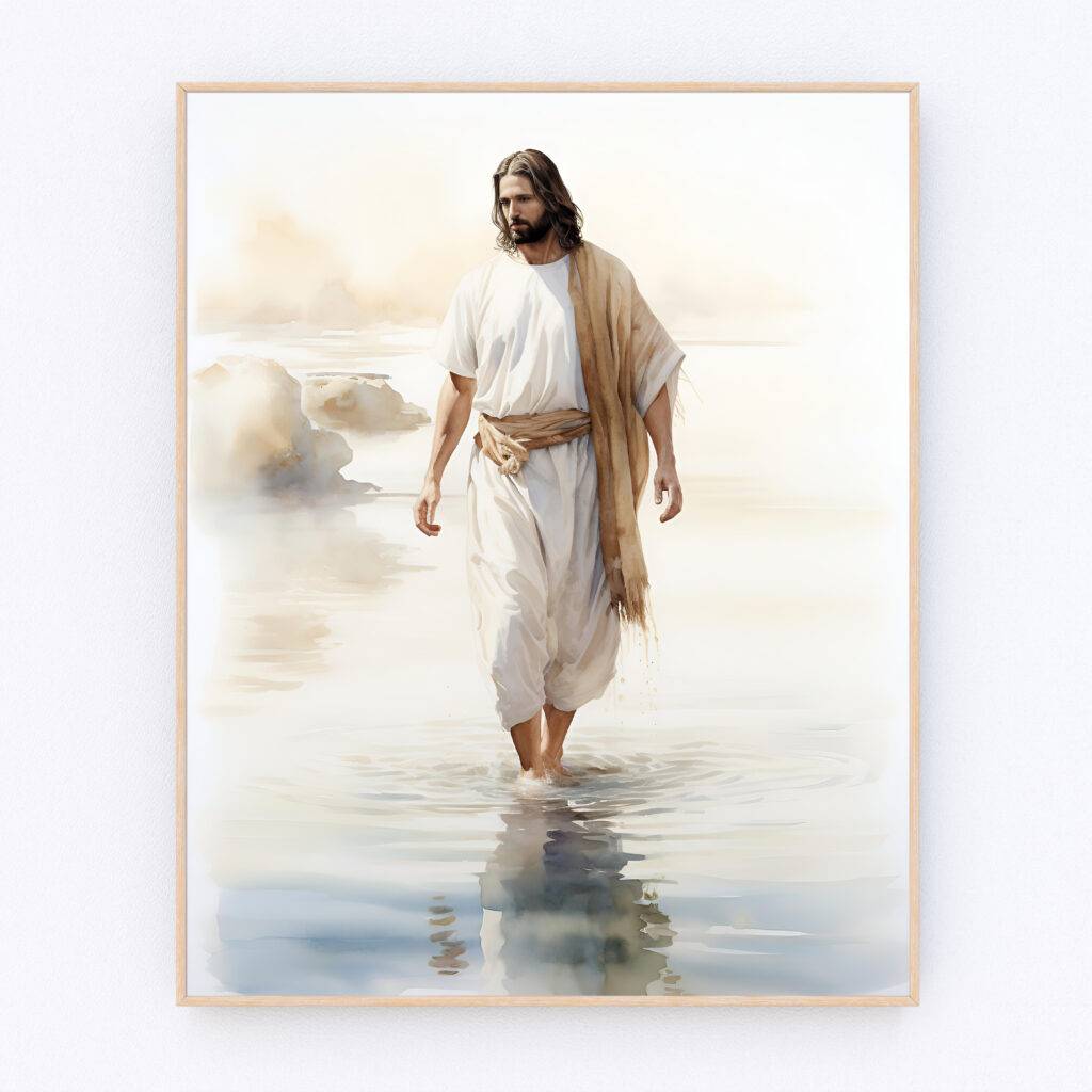 Jesus Walking on Water Wall Art