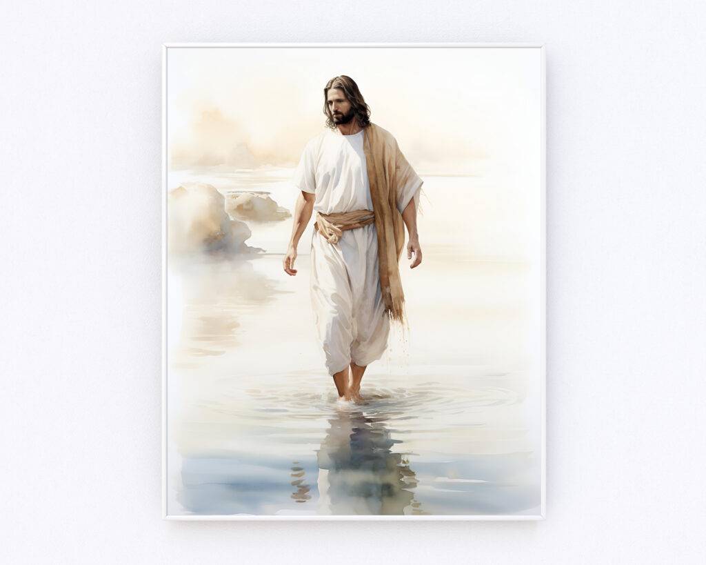 Jesus Walking on Water Wall Art - Image 3