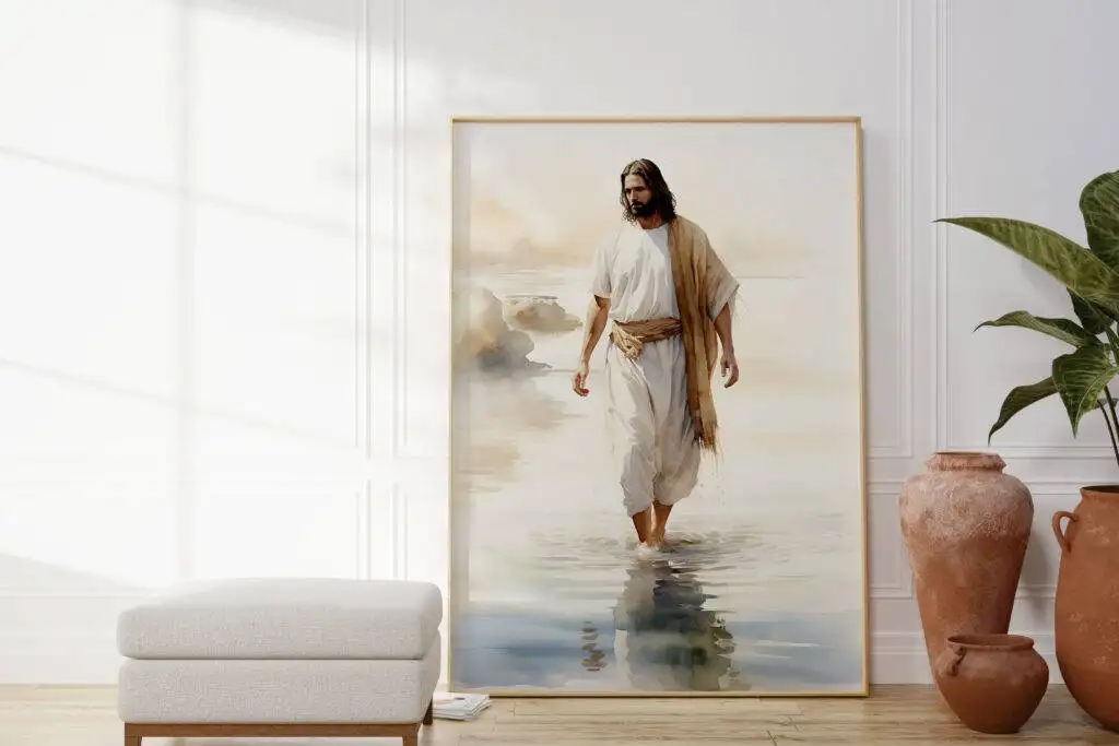 Jesus Walking on Water Wall Art - Image 2