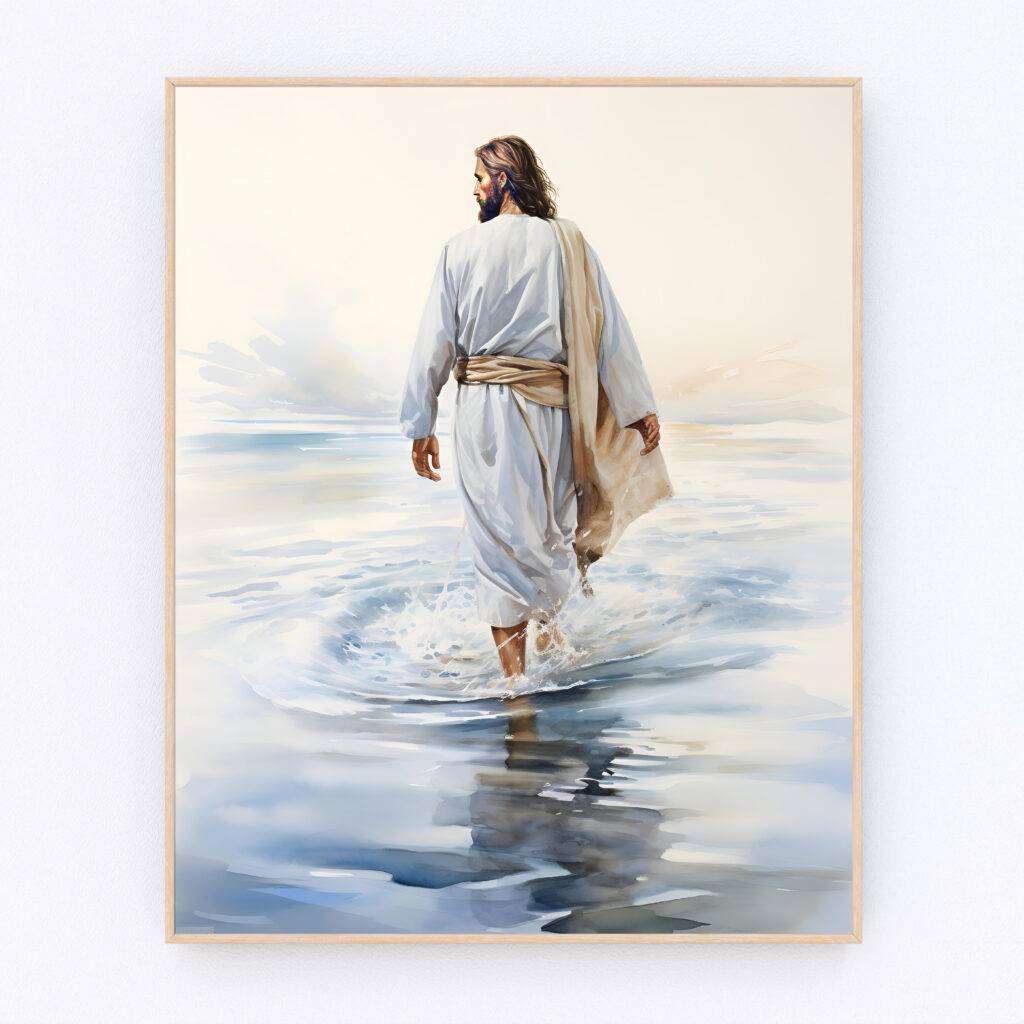 Jesus Walking on Water Wall Art