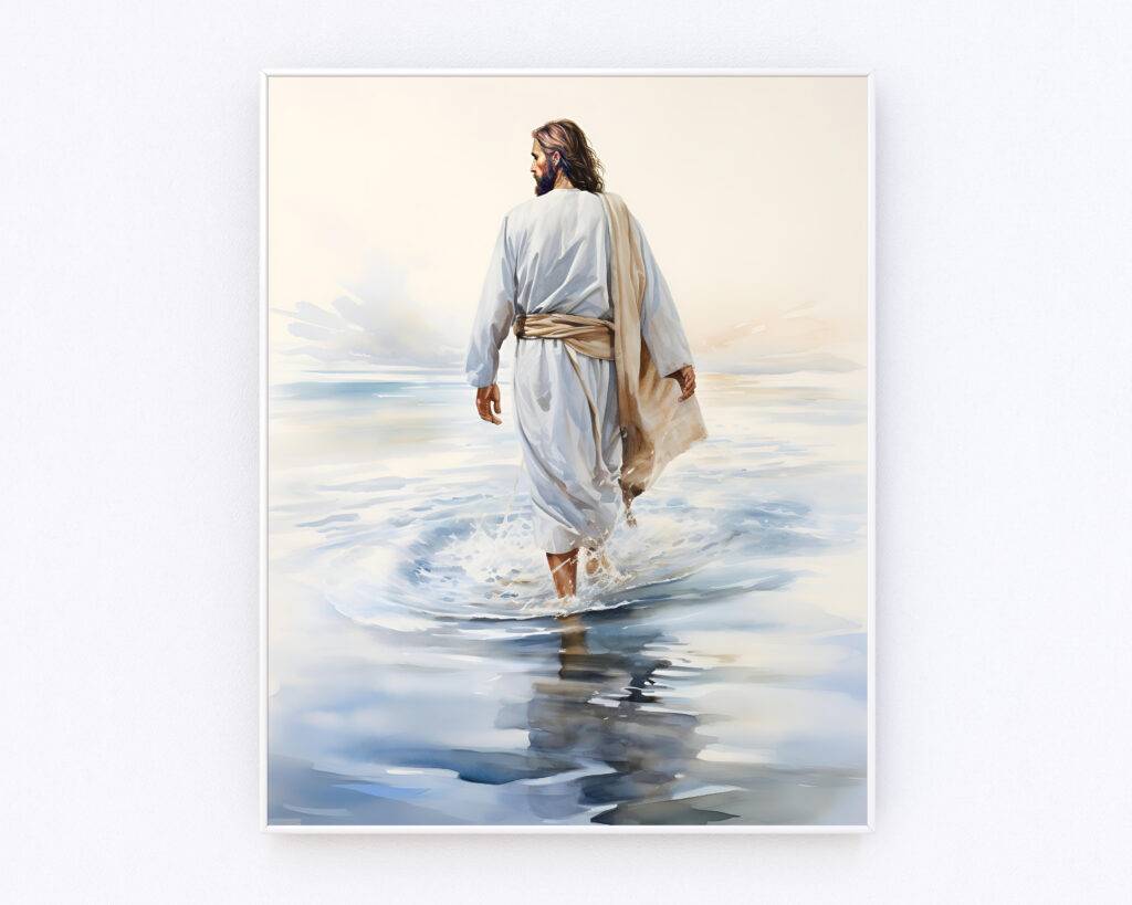Jesus Walking on Water Wall Art - Image 3