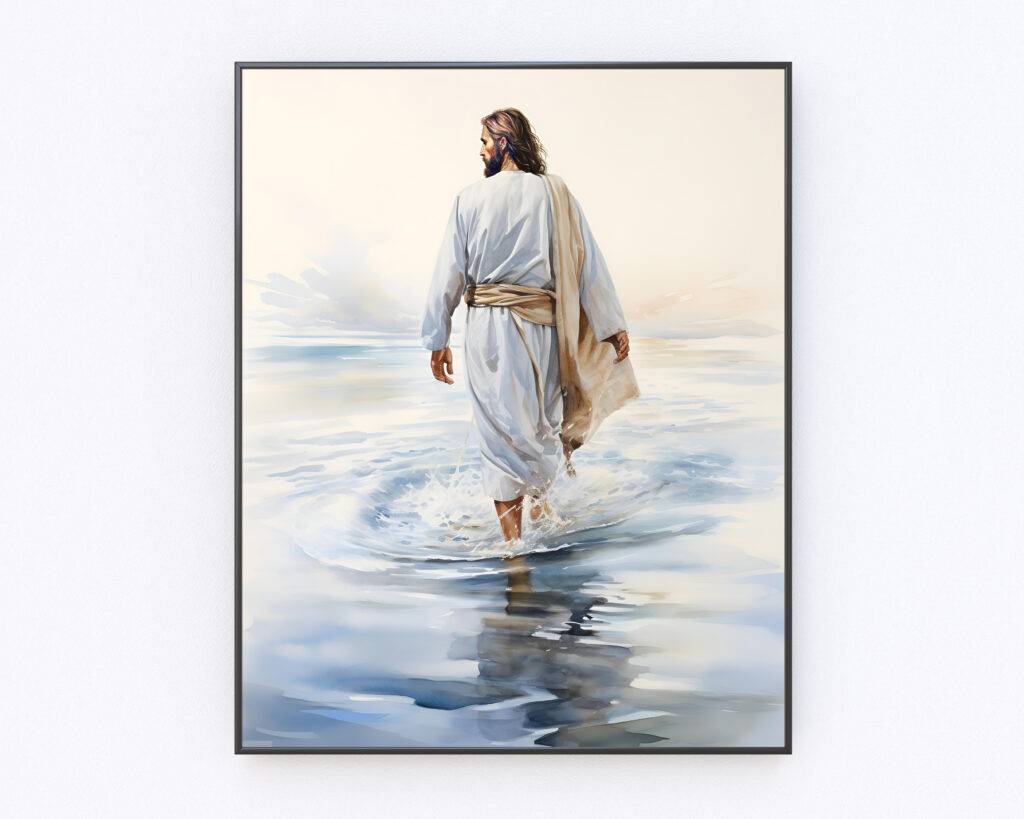 Jesus Walking on Water Wall Art - Image 4