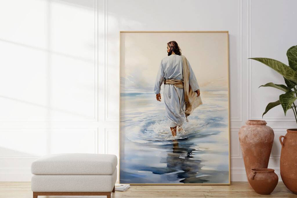 Jesus Walking on Water Wall Art - Image 2