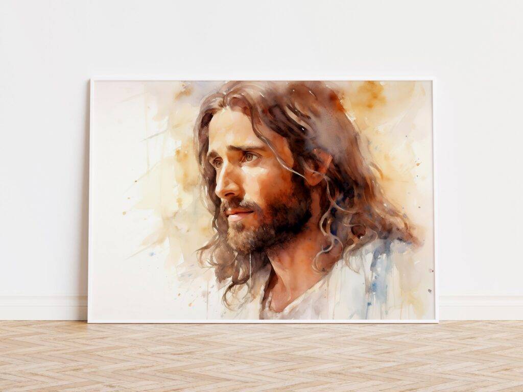 Jesus Christ Wall Art Portrait - Image 3