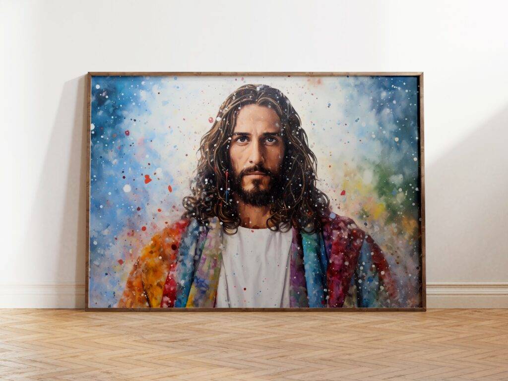 Jesus Christ Wall Art - Set of Two - Image 2