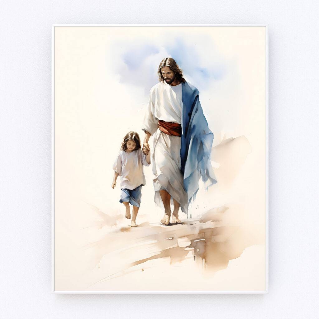 Jesus and Child Wall Art