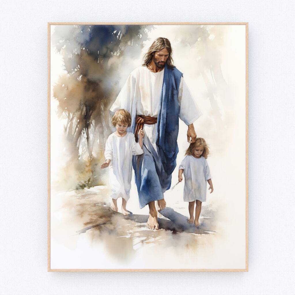 Jesus and Child Wall Art