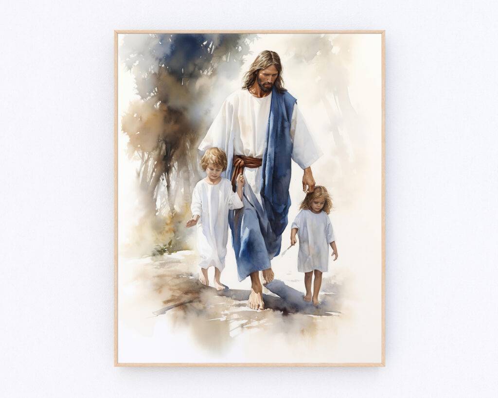 Jesus and Child Wall Art