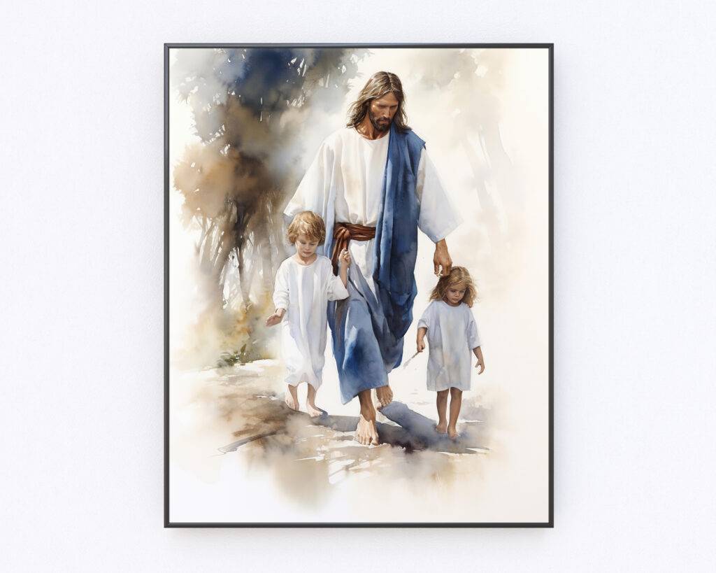 Jesus and Child Wall Art - Image 4