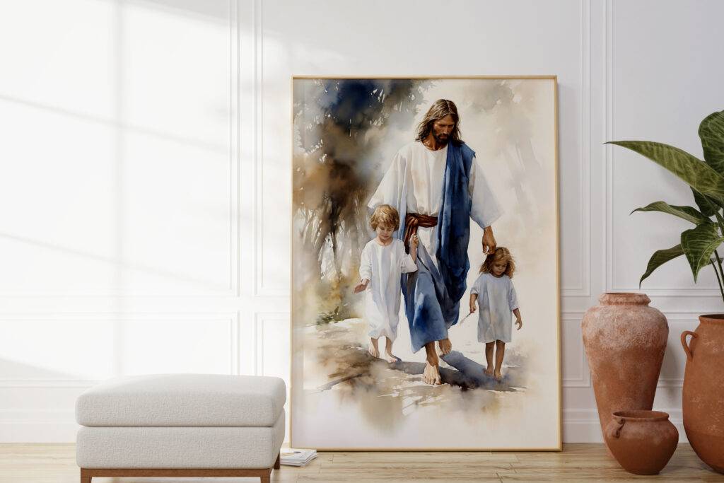 Jesus and Child Wall Art - Image 2