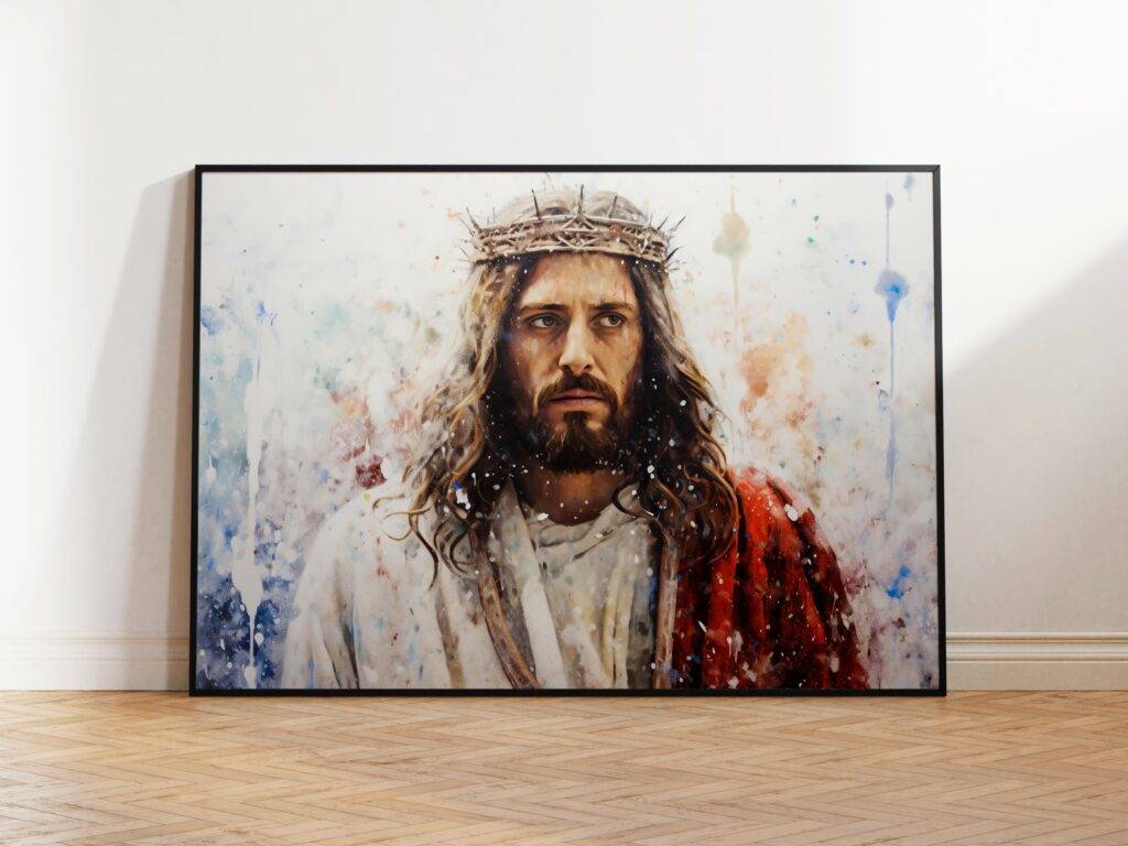 Jesus Christ Wall Art Portrait - Image 2